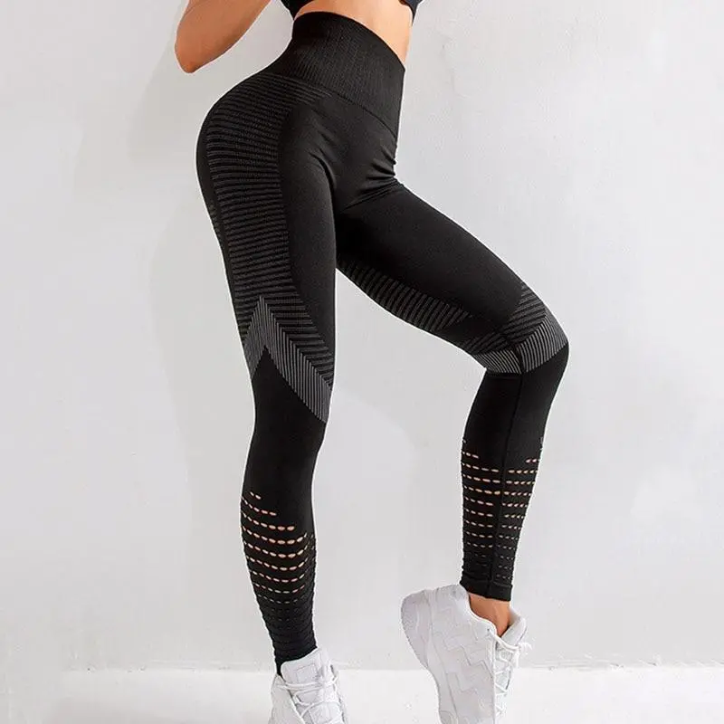 Breathable Seamless High-Waisted Leggings For Workout & Leisure 1