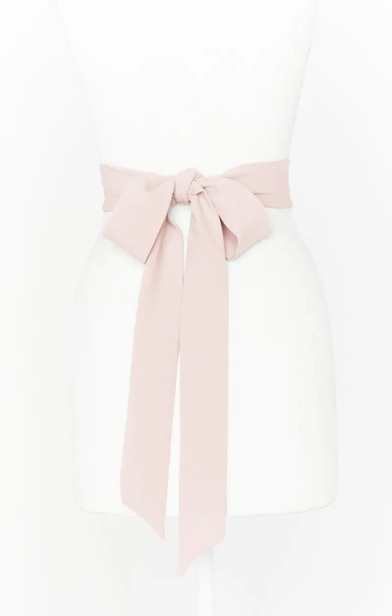 Bridesmaid Dusty Blush Stretch Sash 1