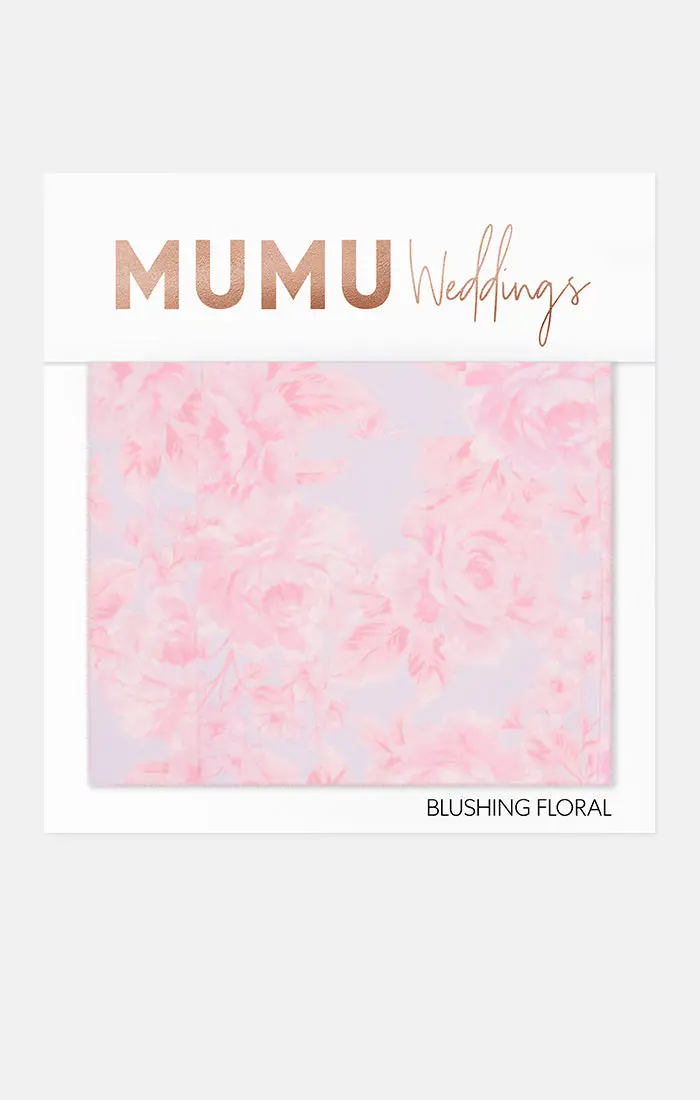 Bridesmaid Fabric Swatch – Blushing Floral Colorway 1