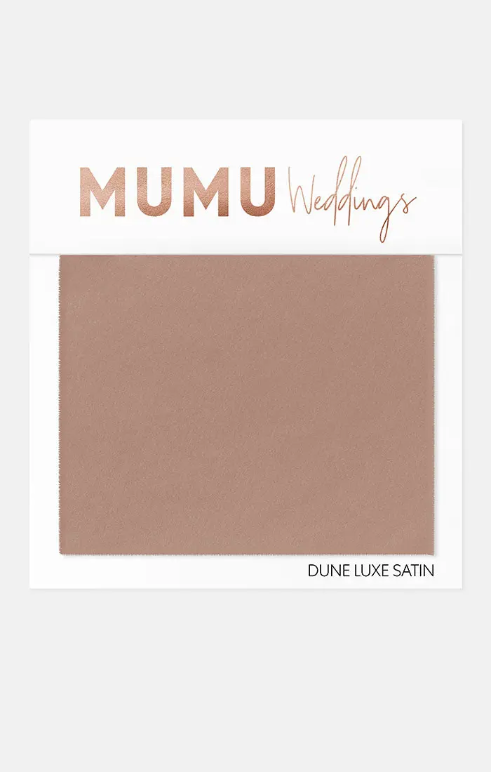 Bridesmaid Fabric Swatch: Dune Luxe Satin 1