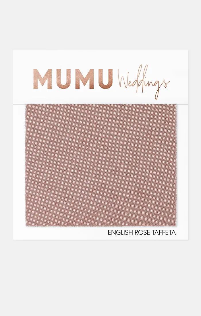 Bridesmaid Fabric Swatch: English Rose Taffeta 1