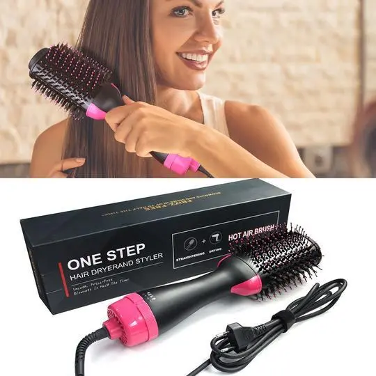 Brushon Heatless Hair Straightener & Curler – No-Trip Styler 1