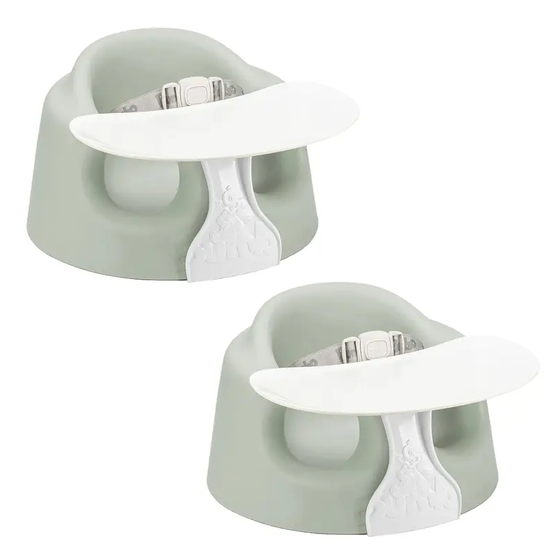 Bumbo Plus+ Baby Sit-Up Chair – Agave Hue, Adjustable Support, 2-Pack 1