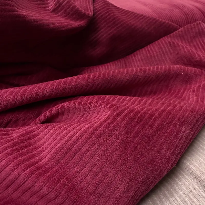 Burgundy Organic Velvety Cord – Oeko-Tex® & Gots Certified 1