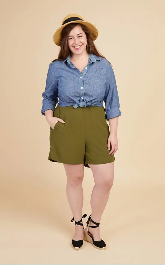 Calder Pants & Shorts Sewing Pattern – Cashmerette Versatile Paper Pattern 1