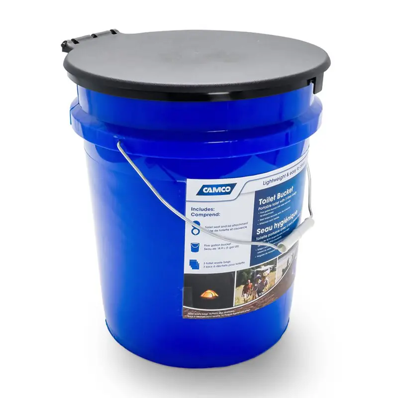 Camco Rv Portable 5-Gallon Toilet Bucket Kit With Seat And Lid (Open-Box) 1