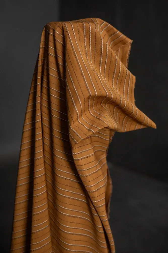 Canyon Stitch Indian Cotton-Linen Blend Fabric By Merchant & Mills 1
