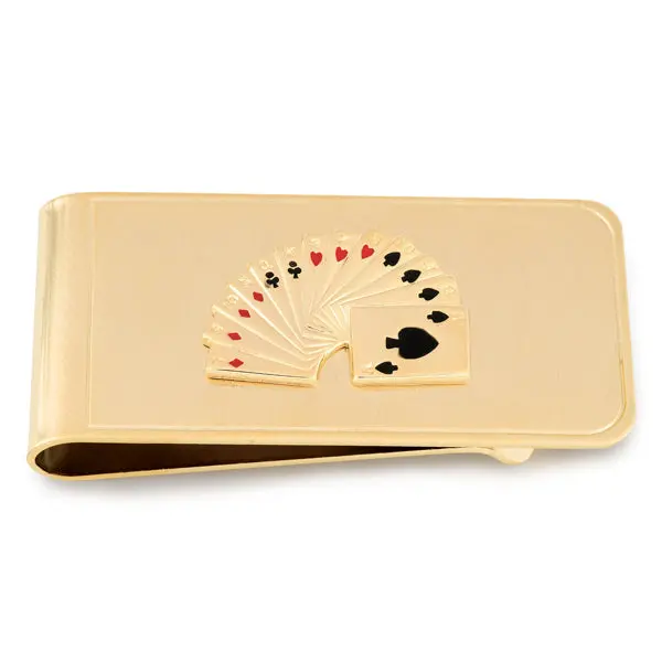 Casino-Style Playing Cards Money Clip 1