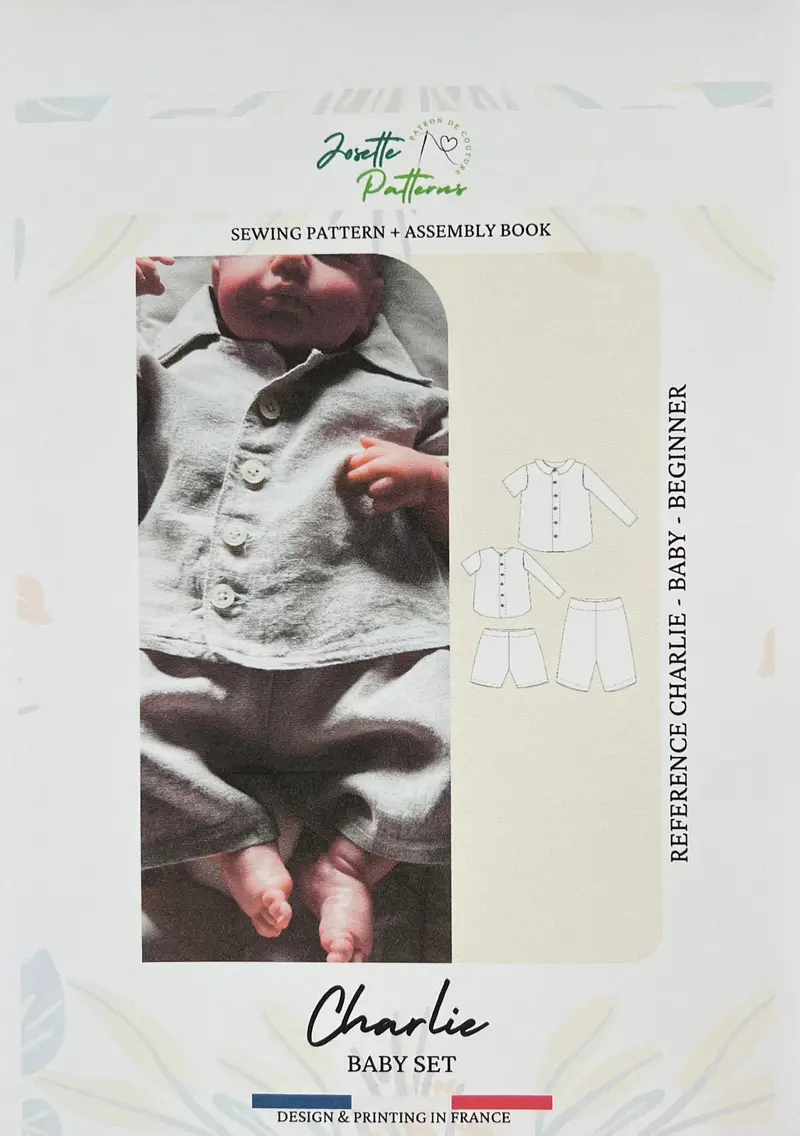 Charlie Baby Outfit Pattern – Romper, Hat & Booties By Josette Patterns 1