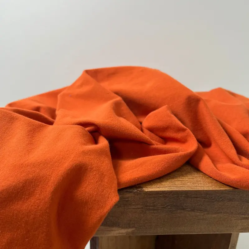 Cinnamon Stick Organic Cotton Stretch Jersey Fabric (200Gsm) 1