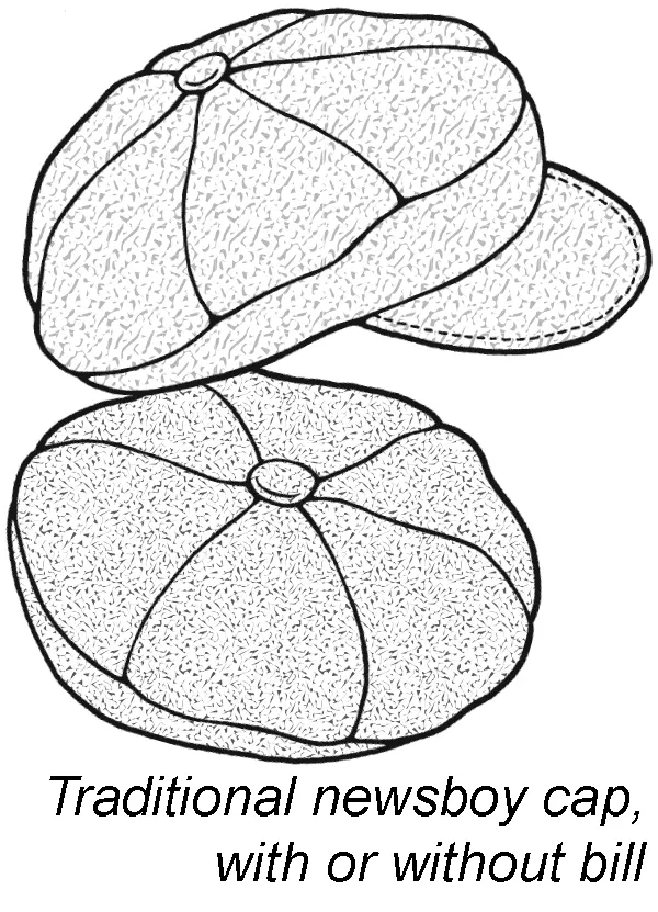 City Streets Billed Beret Hat Pattern 1