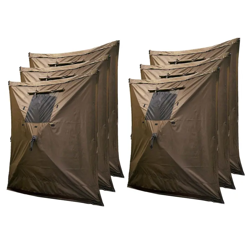Clam Quick Screen Hub Wind & Sun Panels – Brown Fabric Accessory Kit (6-Pack) 1