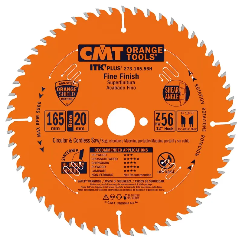 Cmt 273.165.56H Itk Plus 6-1/2-Inch Crosscut Saw Blade – Z56 Tooth Count 1