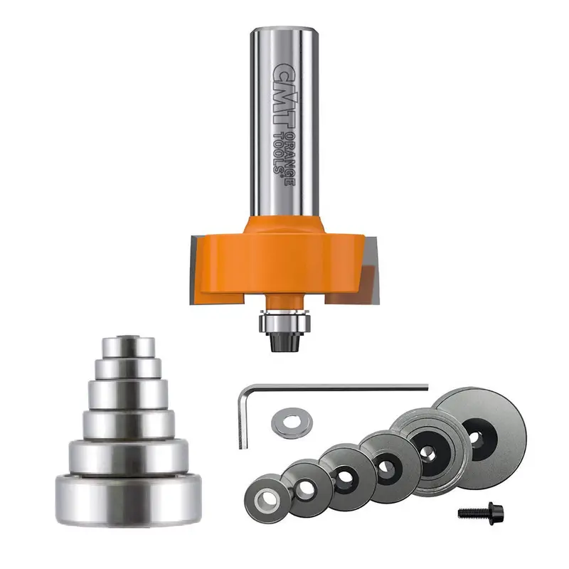 Cmt 835.501.11 Adjustable-Depth Router Bit Set – 1/8" To 1/2" Cutting Range 1