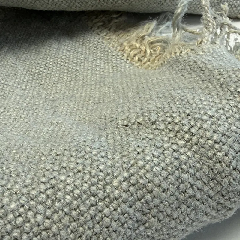 Cool Mint Washed Jute Fabric – 100% Natural Heavyweight 1