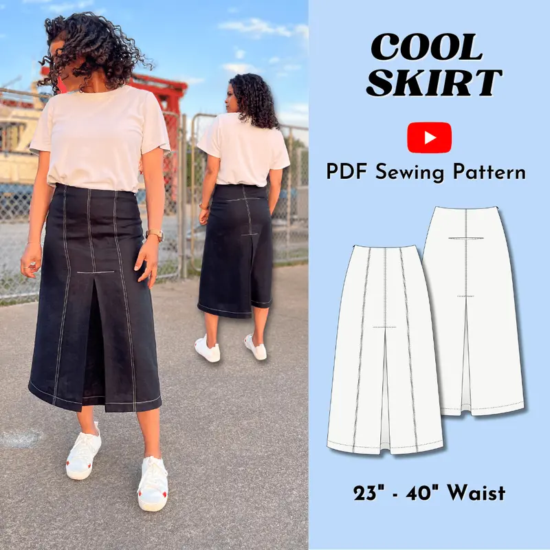 Cool Skirt Sewing Pattern Pdf By Lydia Naomi 1