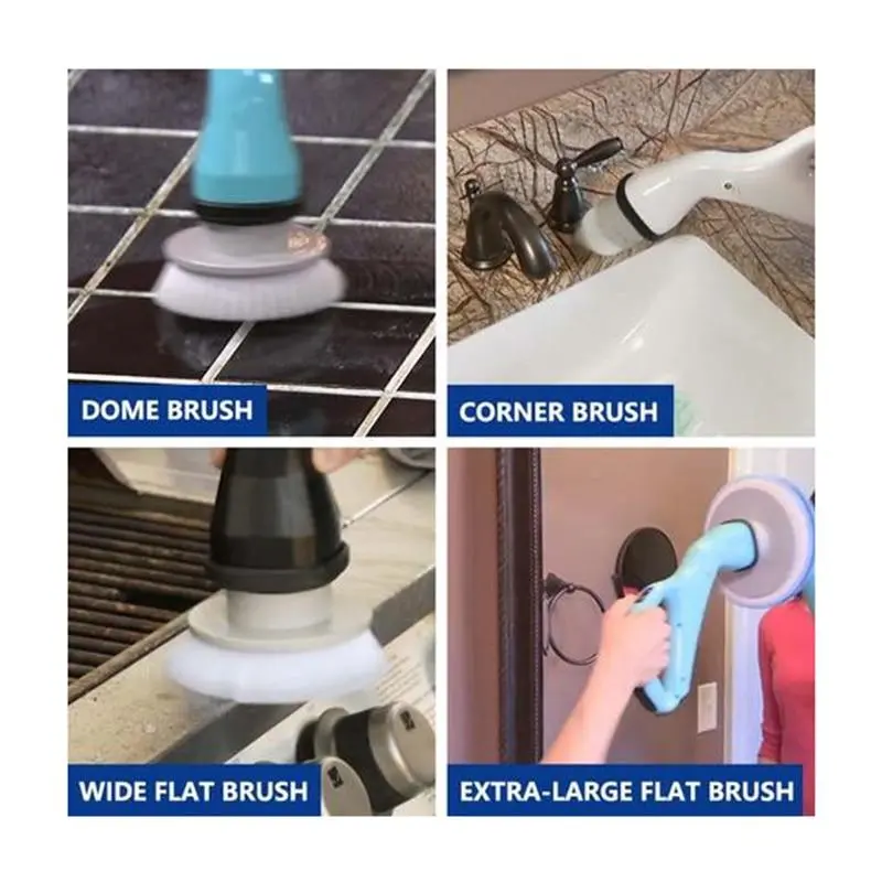 Cordless Hurricane-Style Power Scrubber – Heavy-Duty Cleaning Tool 1