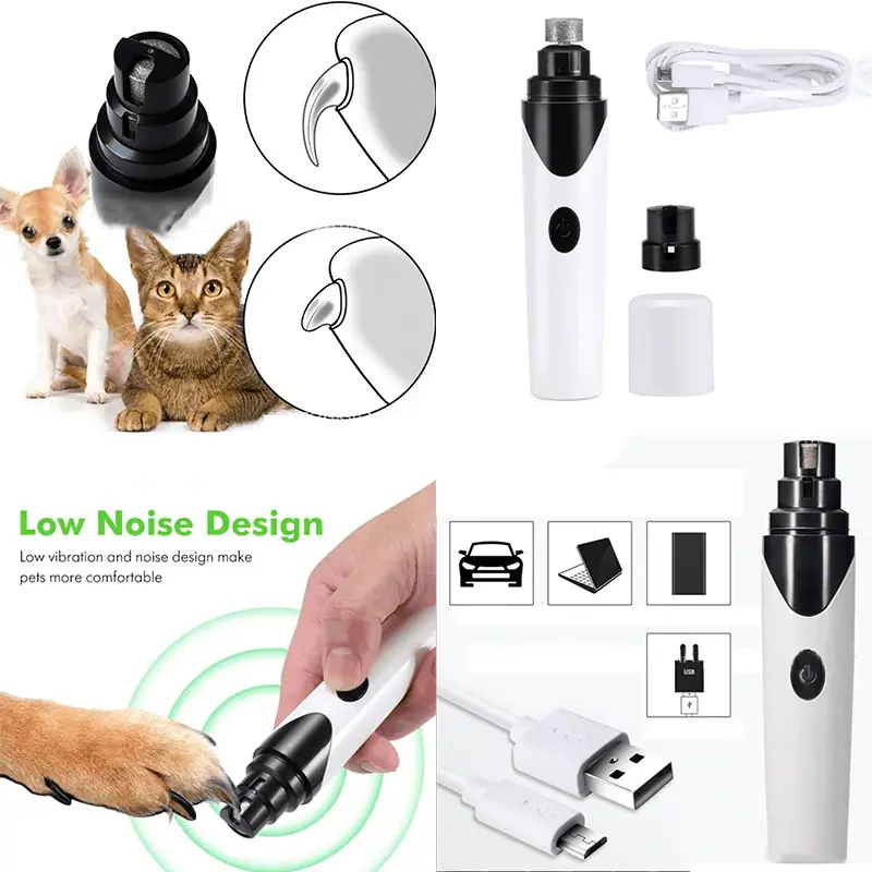 Cordless Rechargeable Pet Nail Grinder – Painless Grooming Tool 1