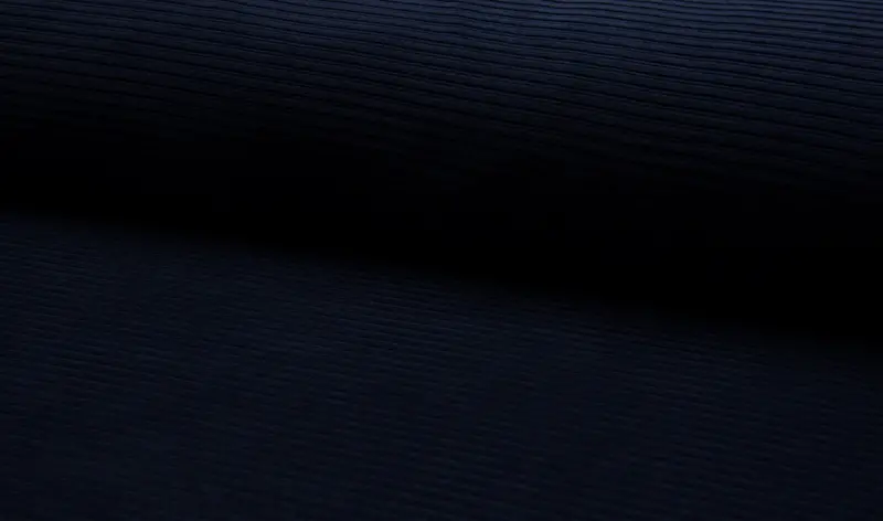 Corduroy Jersey Fabric In Navy – European Import 1