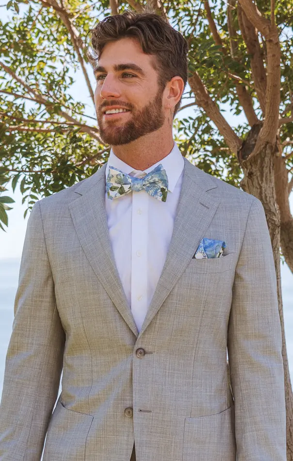 Cottage Floral Blue Josh Bow Tie 1