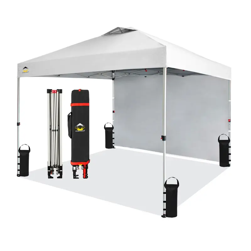 Crown Shades 10X10-Foot Pop-Up Canopy Tent With Enclosed Sidewalls (Open-Box) 1