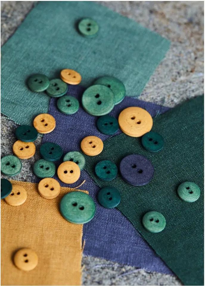 Curb Cotton Button – Oeko-Tex® Certified, 18Mm, Assorted Colors By Mind The Maker 1