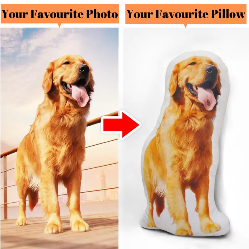 Custom Pet Pillow – Photo-Print Or Personalized Name Memory Cushion 1