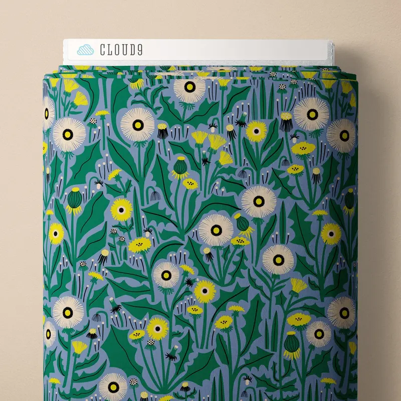 Dandy Blossom Cotton Batiste – Sun Seed Moon Collection By Leah Duncan – Cloud 9 Fabrics 1