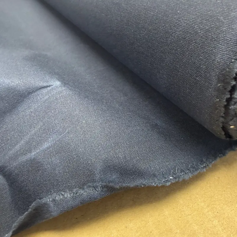 Dark Denim Beeswax-Infused Cotton Canvas (6 Oz) 1