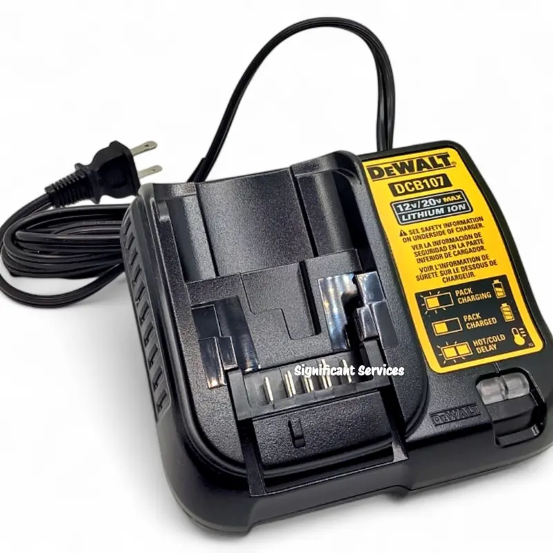 Dewalt Dcb107 Compact Dual-Voltage Lithium-Ion Charger – 12V & 20V Max Compatible 1