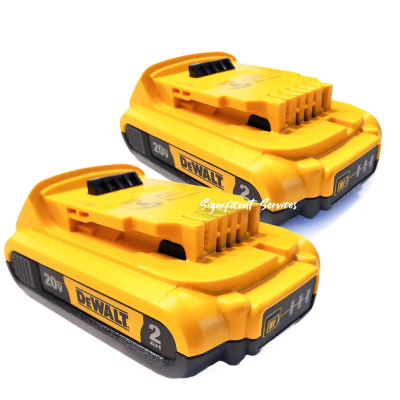 Dewalt Dcb203 20V Max Dual-Pack – Two 2.0Ah Lithium-Ion Batteries (Dcb203-2) 1