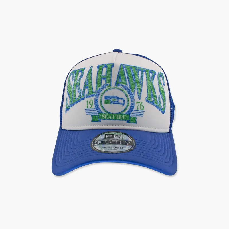 Distressed Seattle Seahawks A-Frame Snapback In Navy 1