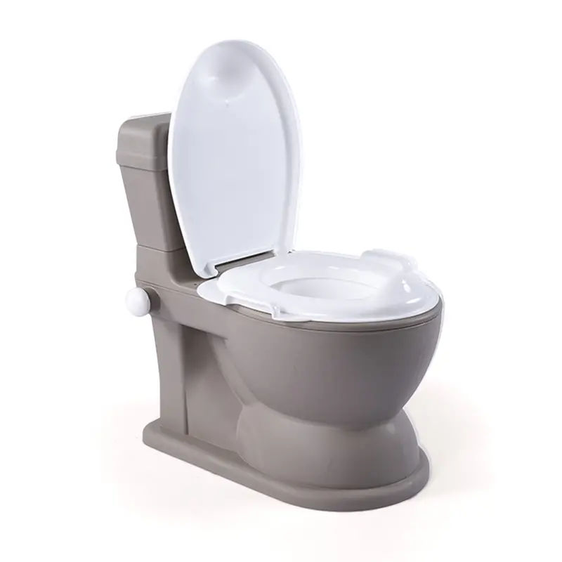 Dolu Nuve Xl Training Potty For Toddlers – Flip-Top Lid Design, Grey (Open-Box) 1