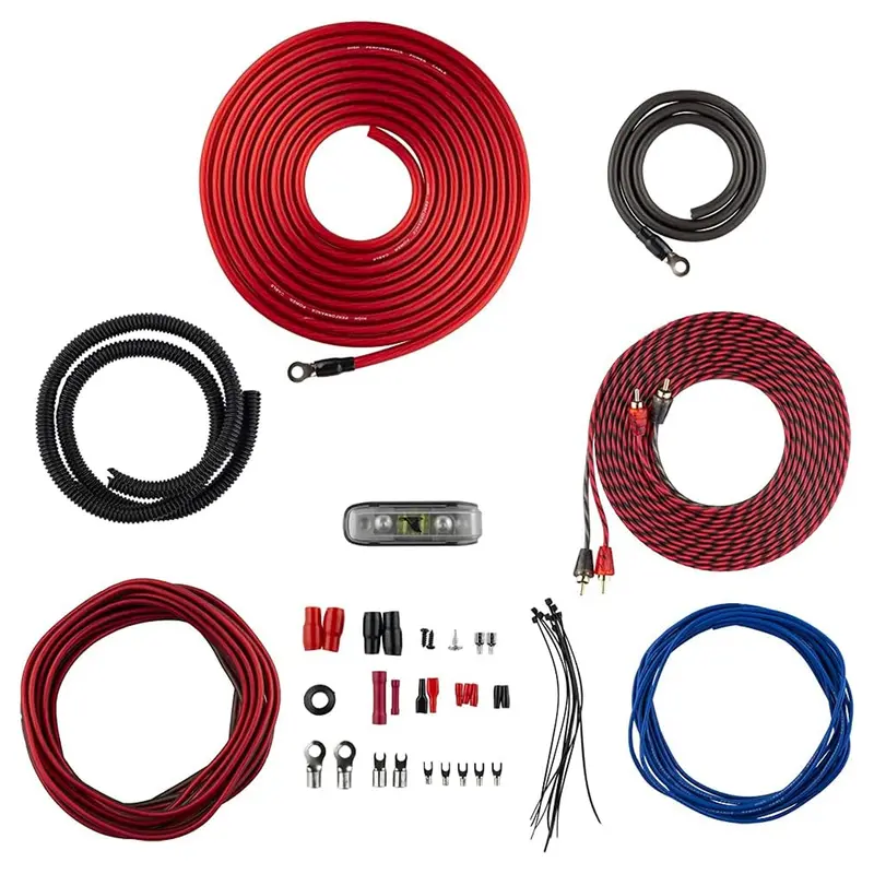 Ds18 4-Gauge Amplifier Wiring Kit – 1200W Compatible For Subwoofers And Speakers (Parts Only) 1