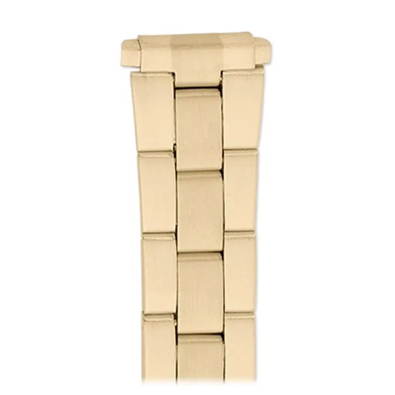 Dual-Tone Ladies' Adjustable Straight-End Link Band (Gold & Silver, 12–16Mm) 2