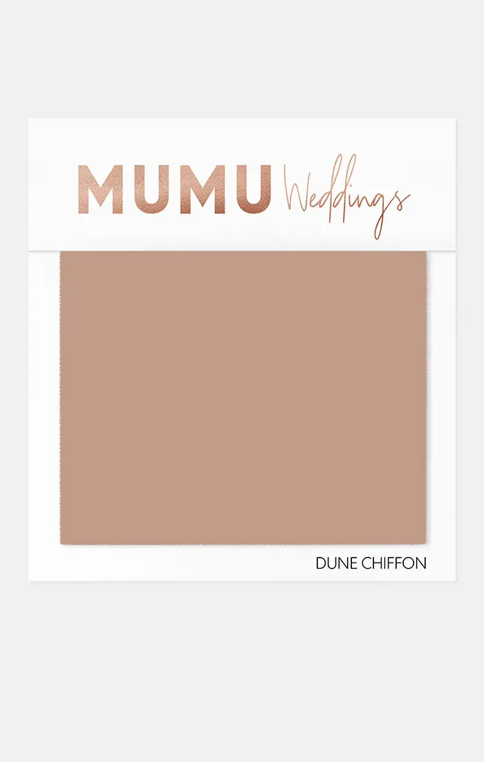 Dune Chiffon Swatch For Bridal Party Coordination 1