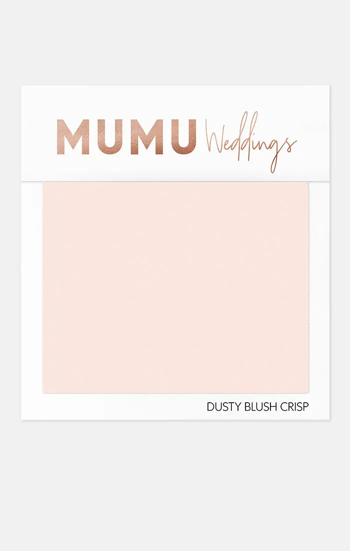 Dusty Blush Crisp Fabric Sample For Wedding Colors 1