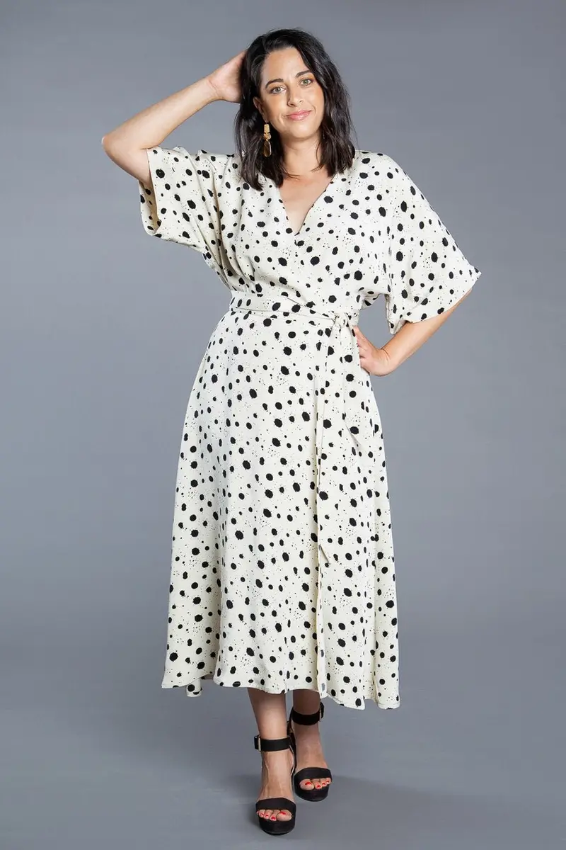 Elodie Wrap Dress Sewing Pattern – Closet Core Patterns 1