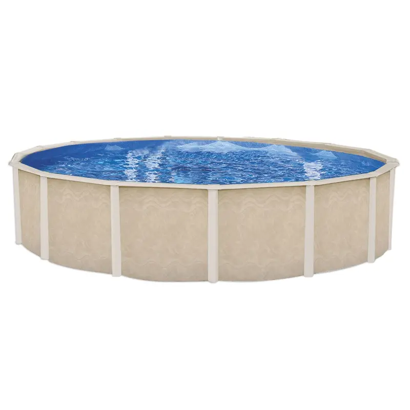 Embassy Pool Co. Fiesta Key Steel-Frame Above-Ground Swimming Pool – 15-Foot Hard-Side Kit 1