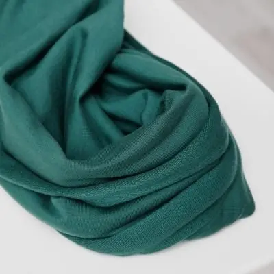 Emerald Green Light Terry Sweat Fabric – Eco-Friendly Tencel™ Lyocell Blend 1