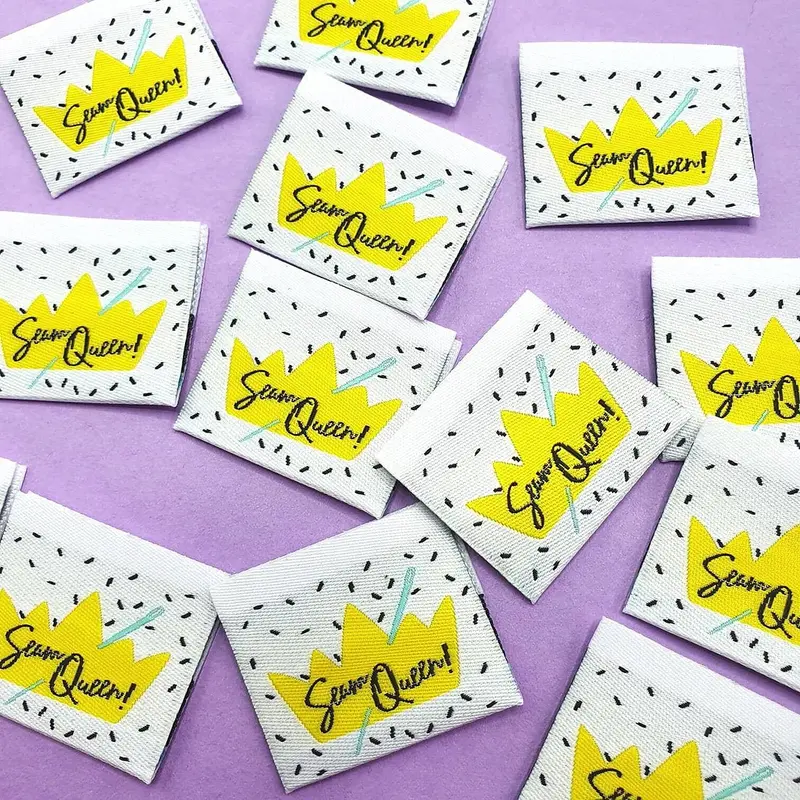 Empowering Sewing Label Collection: 'Seam Queen' Woven Tags By Sew Anonymous 1