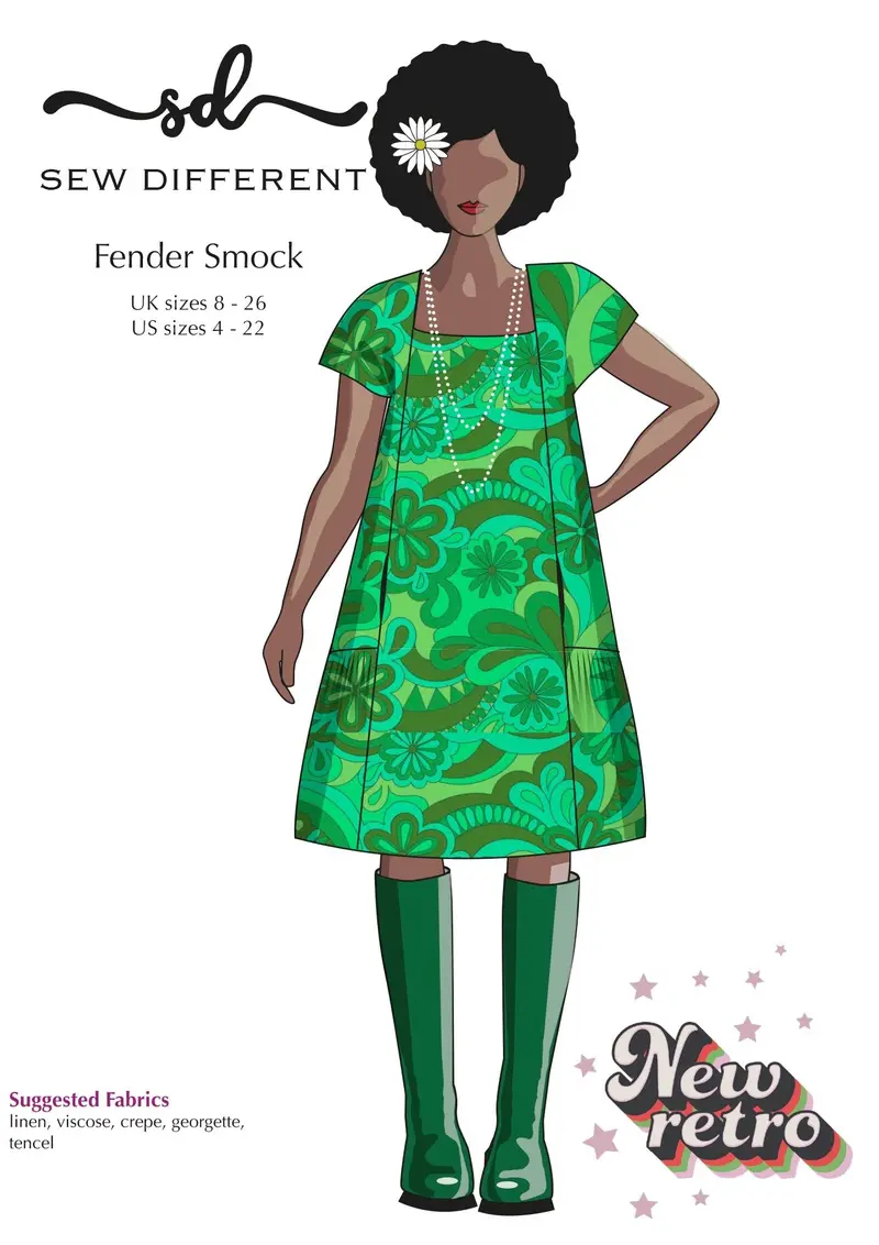 Fender Smock Sewing Pattern – Relaxed-Fit Paper Pattern From Sew Different 1