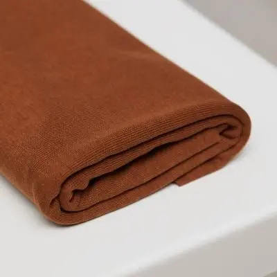 Fine 2X1 Rib Jersey In Tencel™ Lyocell & Organic Cotton – Oeko-Tex® Certified By Meetmilk (Pecan) 1