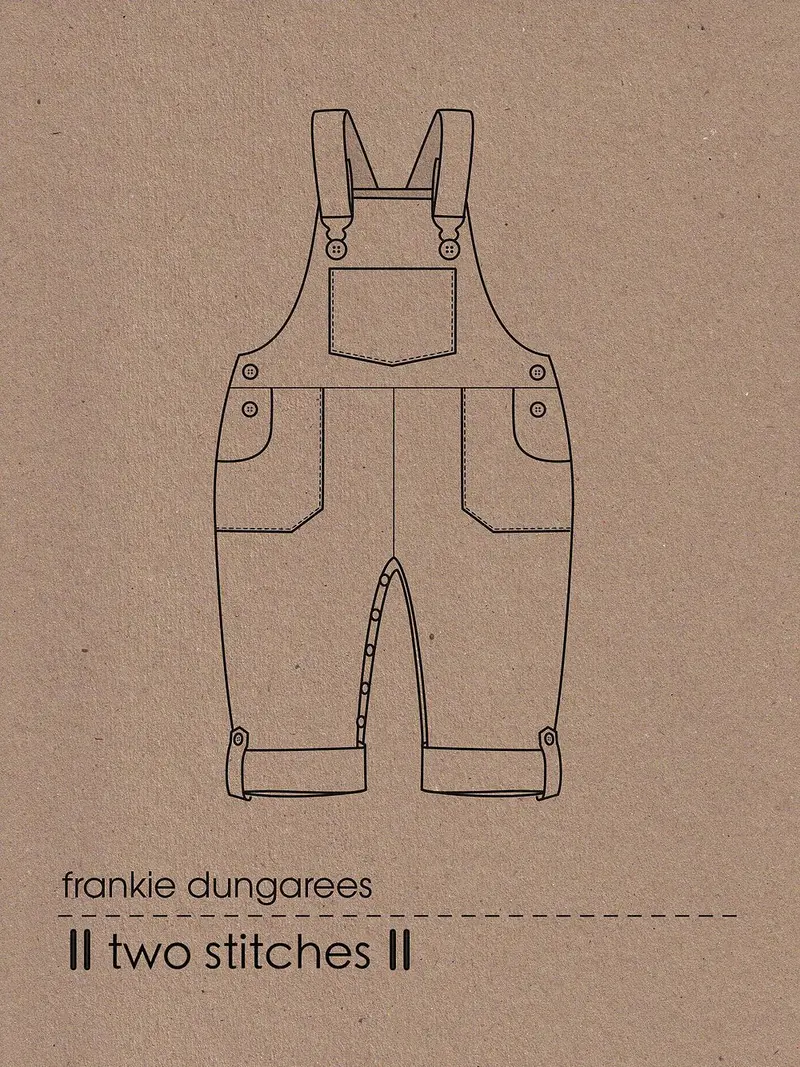 Frankie Dungarees & Dress Pattern (6 Months–2 Years) – Two Stitches 1