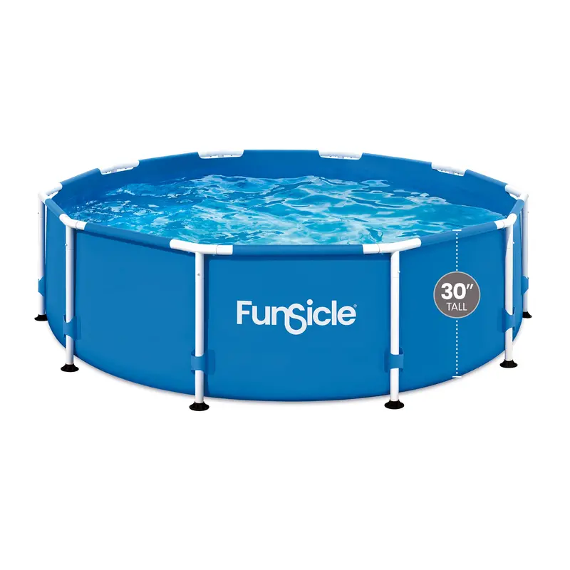 Funsicle 10' X 30" Round Frame Above-Ground Pool – Outdoor Activity Pool (Open-Box) 1