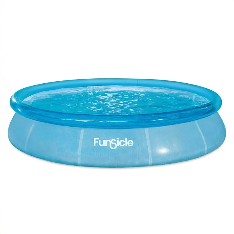 Funsicle Sea-Thru Quickset Pool – 12' X 30" Inflatable Ring Top Above-Ground Swimming Pool 1