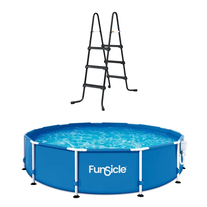 Funsicle Surestep 3-Tier Pool Ladder For 12' X 30" Round Swimming Pools 1