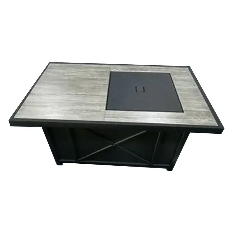 Gas Fire Pit Coffee Table With Stainless Burner – Four Seasons Courtyard Collection 1