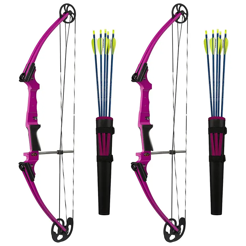 Genesis Original Left-Handed Compound Bow Archery Kit – Purple (2-Unit Set) 1