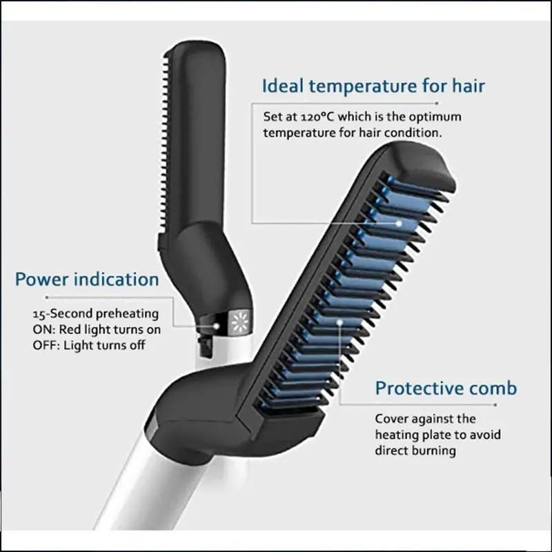 Gentlebeard™ Straightening Comb – Beard Grooming Tool By Bearded Spartan 1